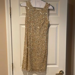 Gold sequin dress size 8